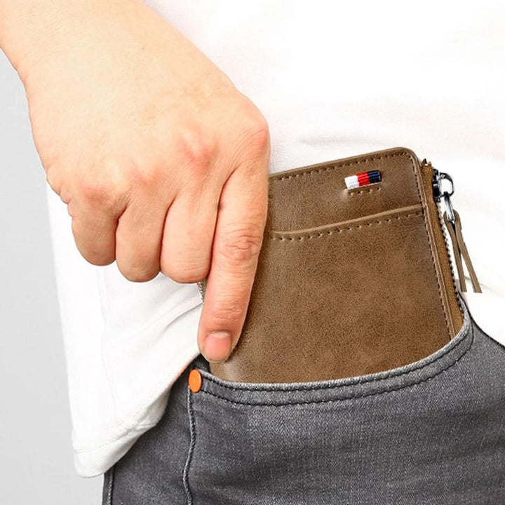 Stylish Compact Wallet with RFID Protection