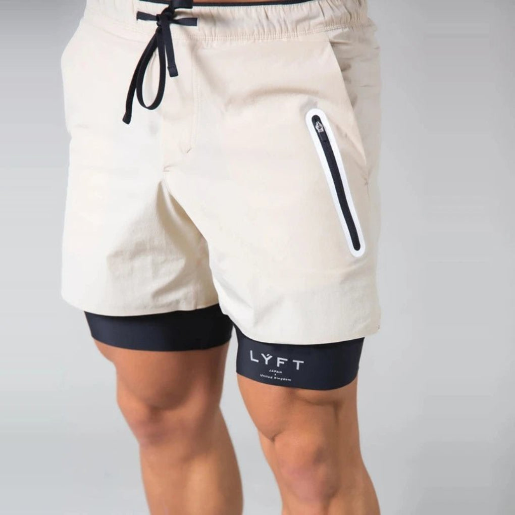 2-in-1 Sport- und Trainingsshorts Herren