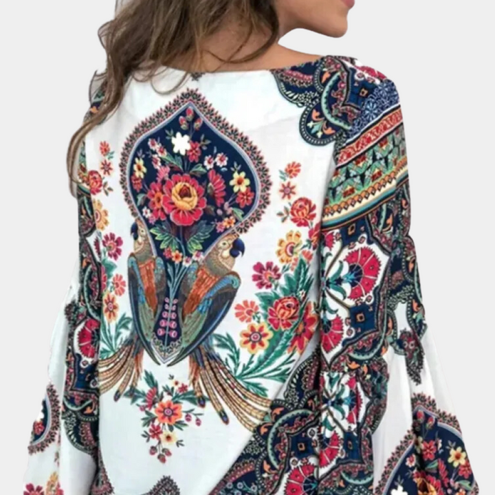 Women's Lightweight Floral Blouse – Breezy Elegance for Warm Days