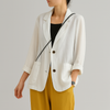 Relaxed Fit Natural Fibers Blazer