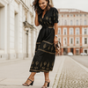 Belted Linen Blend comfortable Dress