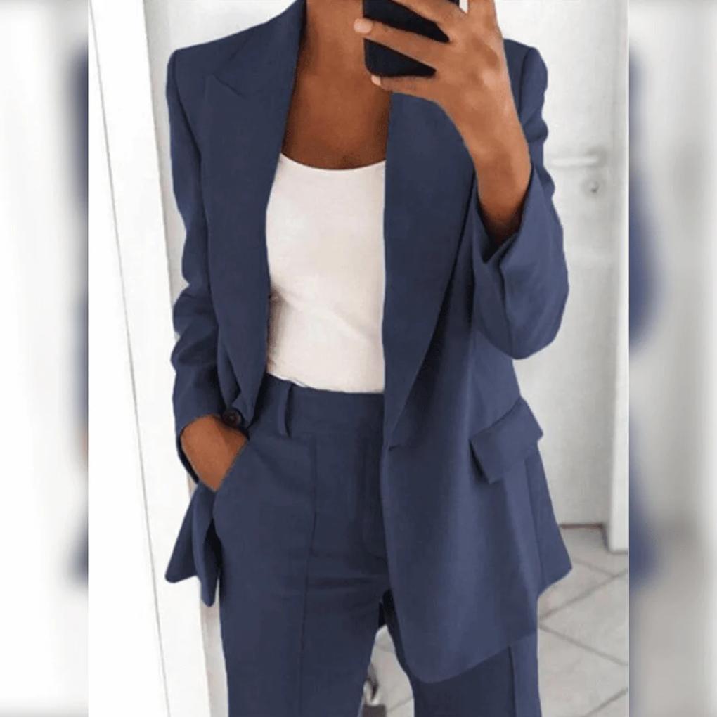 Elegant 2-Piece Women’s Suit Set – Polished Pair for Formal Looks