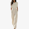 Trendy Belted Jumpsuit for Women