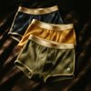 Men’s Soft Cotton Boxer Briefs – Ribbed 3-Pack Set