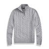 Classic Men’s Jumper – Cable Knit with Half-Zip