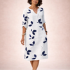 Alessia Vintage‑Style V‑Neck Summer Dress for Women