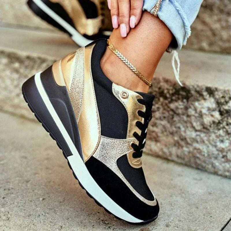 Lightweight Knit Sneakers with Arch Support and Memory Foam