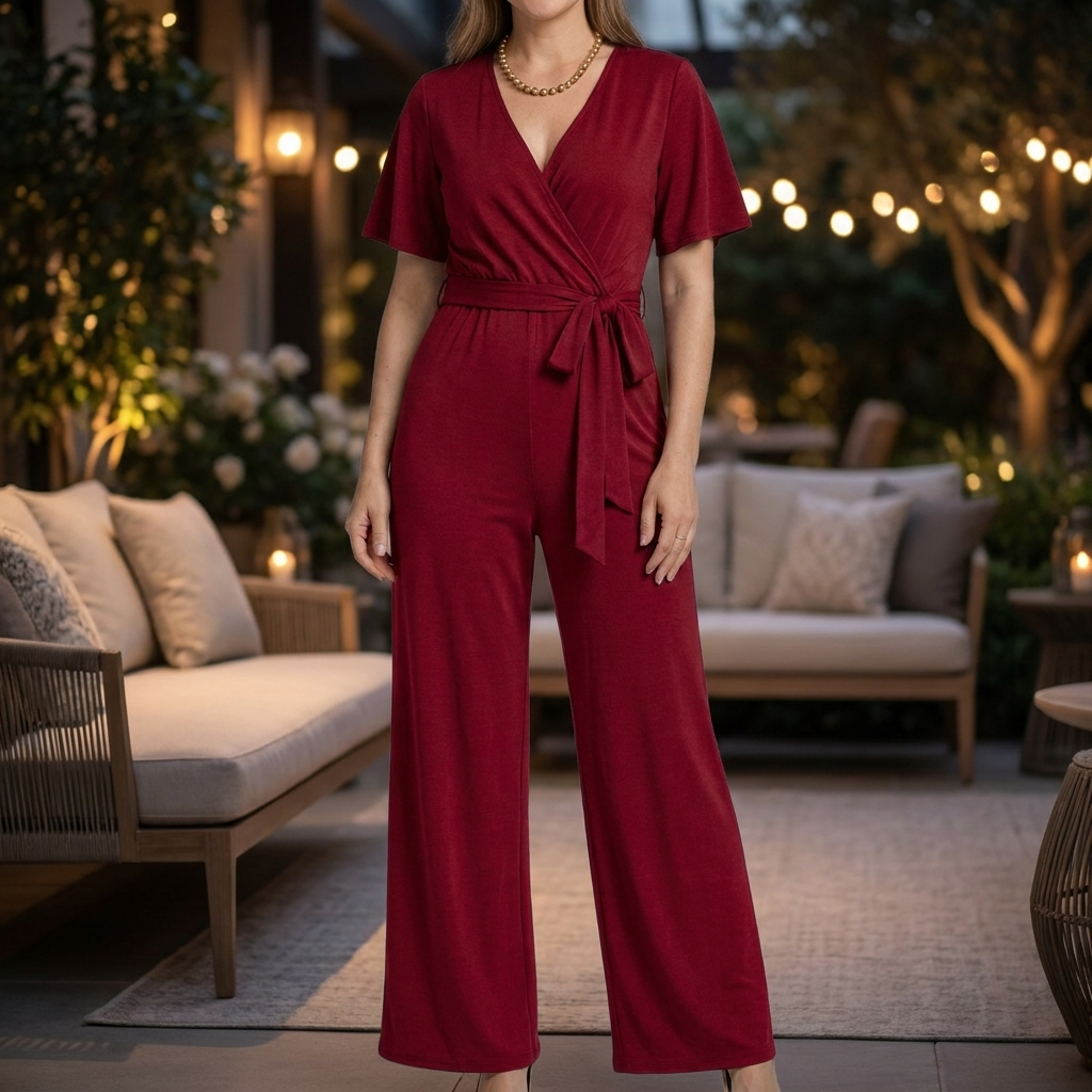 Women’s Chic Wrap Jumpsuit